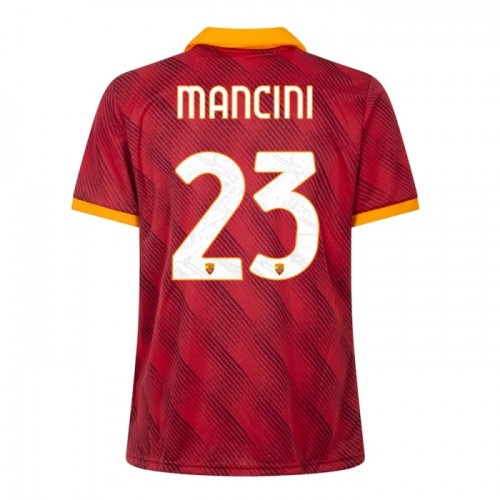 Maglia AS Roma Mancini 23 Quarto 2023-24 Maniche Corte - Uomo Maglia AS Roma Mancini 23 Quarto 2023-24 Maniche Corte - Uomo
